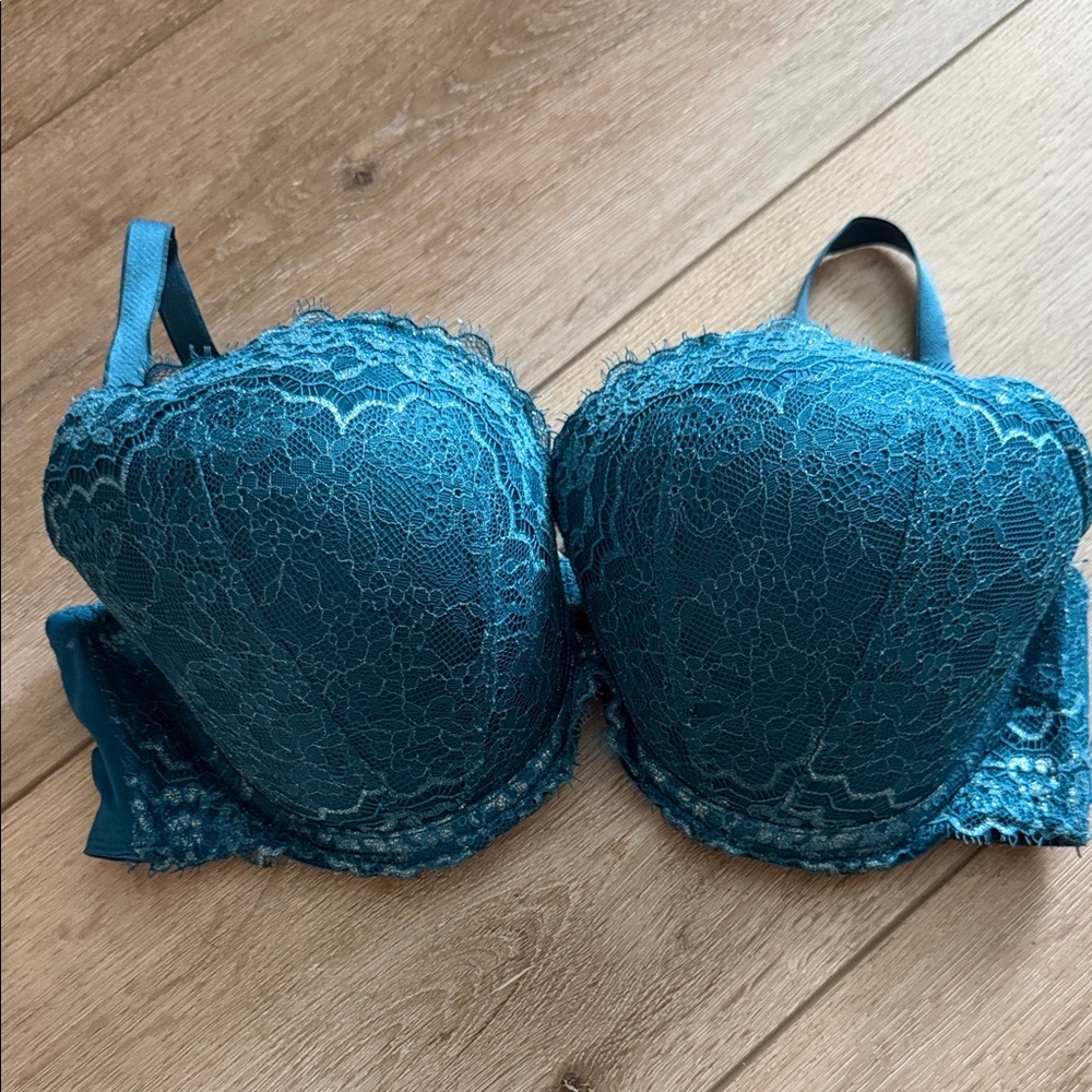 Victoria's Secret Deep Teal Lace Bra